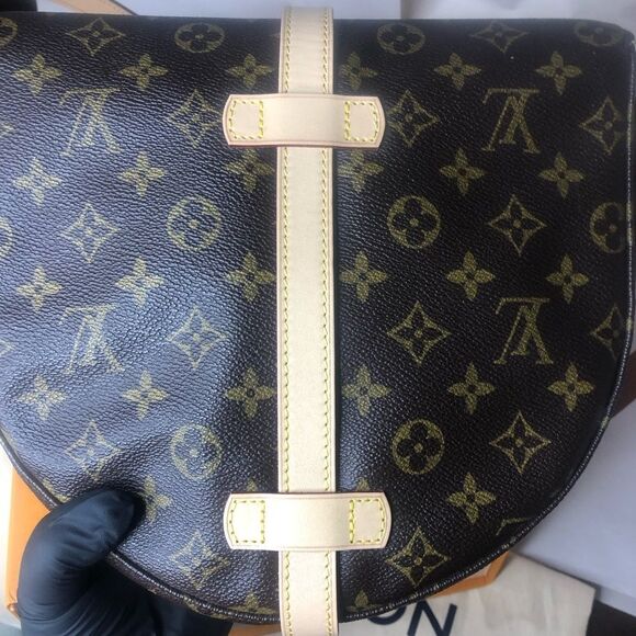 Authentic LOUIS VUITTON Chantilly GM Messenger Bag 871VI COA LV Dust Bag LV Box - Picture 16 of 16